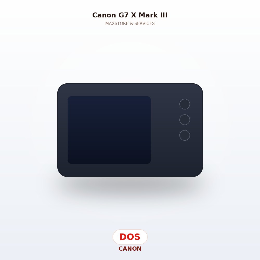 Canon G7 X Mark III — Dos